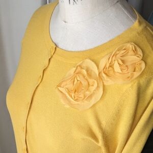 SET 3: Old Navy Orange Red Women's Sweater Yellow & Sugar Skull 💀 Tee Combo